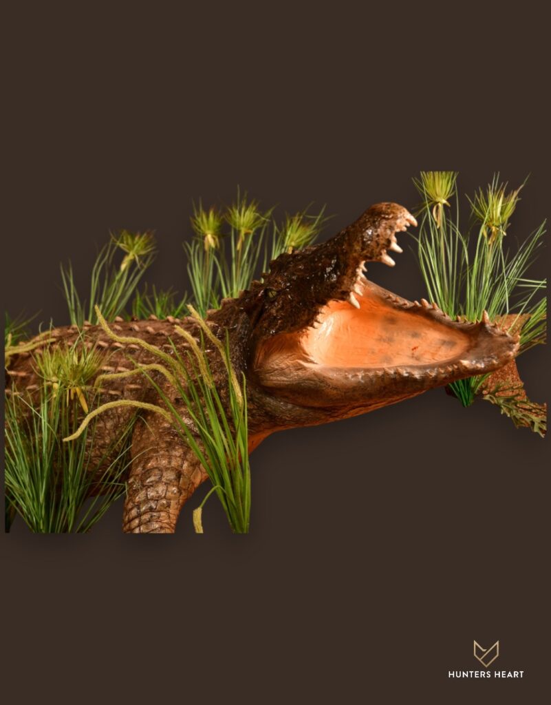 ALT TEXT|Nile Crocodile Life-Size mount Taxidermy - Prestige Line