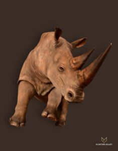 Rhino Life-Size mount Taxidermy - Elite Selection